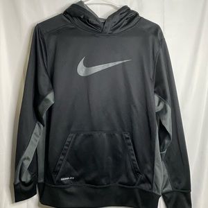 Black & Gray Nike Boys XL ThermaFit Hoodie